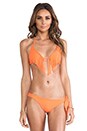 view 1 of 4 Blythe the Babe Fringe Triangle Top in Blood Orange Mimosa
