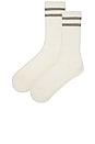 view 2 of 2 Schoolboy Socks in White & Gray
