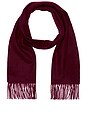 view 1 of 3 Cashmere Scarf Solid in Burgundy