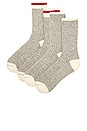 view 2 of 2 Rag Socks in Gray