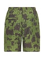 view 2 of 4 Mil Athletic Shorts Nylon Camo Print in Olive