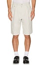view 3 of 4 2 Pleats Shorts Twill Bio Washed in Cement
