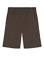 view 4 of 4 2 Pleats Relax Shorts Nyco Twill in Charcoal
