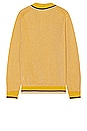 view 2 of 4 Slab Knit Polo Cotton Linen in Mustard
