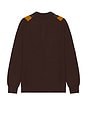 view 2 of 3 Knit Polo Stripe in Brown