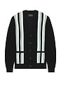 view 1 of 4 Cardigan Stripe in Black