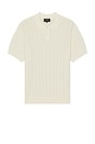 view 1 of 4 Knit Polo Cable in White