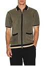 view 3 of 4 Zip Knit Polo in Black