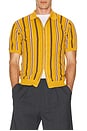 view 3 of 4 Zip Knit Stripe in Mustard
