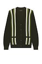 view 1 of 4 Cardigan Stripe in Green