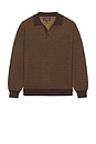 view 1 of 4 Knit Polo Diamond Pattern in Brown