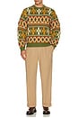 view 3 of 4 Crew Fair Isle Pattern 3g Sweater in Green