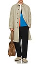view 3 of 3 Balmacaan Coat T C Gabardine in Beige