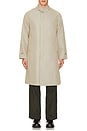 view 3 of 4 Balmacaan Coat Gabardine in Beige