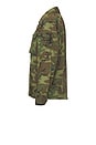 view 3 of 5 Mesh Camo Jacquard Mapping Print Shirt in Camo in Camo(ERDL Camo)