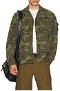 view 4 of 5 Mesh Camo Jacquard Mapping Print Shirt in Camo in Camo(ERDL Camo)