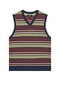 view 1 of 4 Cotton Linen Vest Fair Isle Pattern in Navy