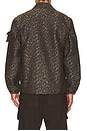 view 2 of 4 Mil Camo Jacquard Shirt Jacket in Brown