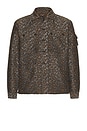 view 4 of 4 Mil Camo Jacquard Shirt Jacket in Brown