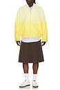 view 3 of 4 Short Blouson Gradation Print in Yellow