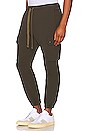 view 2 of 6 Gym Pants 6 Pocket Jersey Back Fleece in Olive