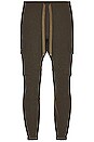 view 3 of 6 Gym Pants 6 Pocket Jersey Back Fleece in Olive