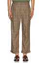 view 4 of 6 2 Pleats Trousers in Glen Plaid Pen Stripe