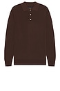 view 1 of 3 Knit Polo in Brown