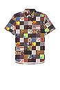 view 1 of 3 Short Sleeve Patchwork Shirt in Patchwork