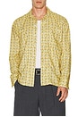 view 3 of 4 Mil Open Collar Derby Tattersall in Yellow