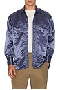 view 3 of 4 Western Shirt Broken Nylon Satin in Navy