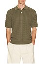 view 1 of 4 Knit Polo Cable in Olive