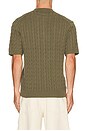 view 2 of 4 Knit Polo Cable in Olive