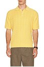 view 1 of 4 Knit Polo Cable in Yellow