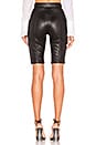 view 3 of 4 Faux Leather Biker Short in Black