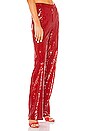 view 2 of 4 Tailored Sequin Pant in Red