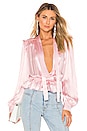 view 1 of 5 Satin Blouse in Rosa
