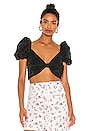 view 1 of 4 Bow Crop Top in Black