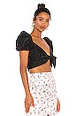 view 2 of 4 Bow Crop Top in Black