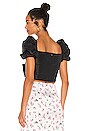 view 3 of 4 Bow Crop Top in Black