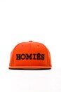 view 4 of 4 Homies Embroidered Caps in Orange/Black in Orange & Black