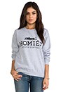 view 1 of 3 Homies Sweatshirt in Heather Grey & Black