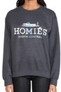 view 4 of 4 Homies Sweatshirt in Charcoal/Hologram in Charcoal & Hologram