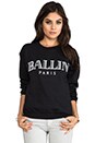view 1 of 4 Ballin Sweatshirt in Black/White in Black & White