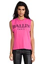 view 1 of 4 Ballin Muscle Tee in Hot Pink/Black in Hot Pink & Black