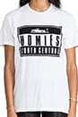 view 4 of 4 Homies Advisory Tee in White & Black