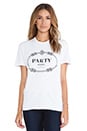 view 1 of 4 PARTY ANIMAL Tシャツ in White