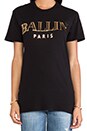 view 4 of 4 Ballin Tee in Black & Gold Foil