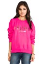 view 1 of 4 Sweat  Feline en Pink/Gold Foil in Pink & Gold Foil