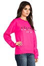 view 2 of 4 Sweat  Feline en Pink/Gold Foil in Pink & Gold Foil